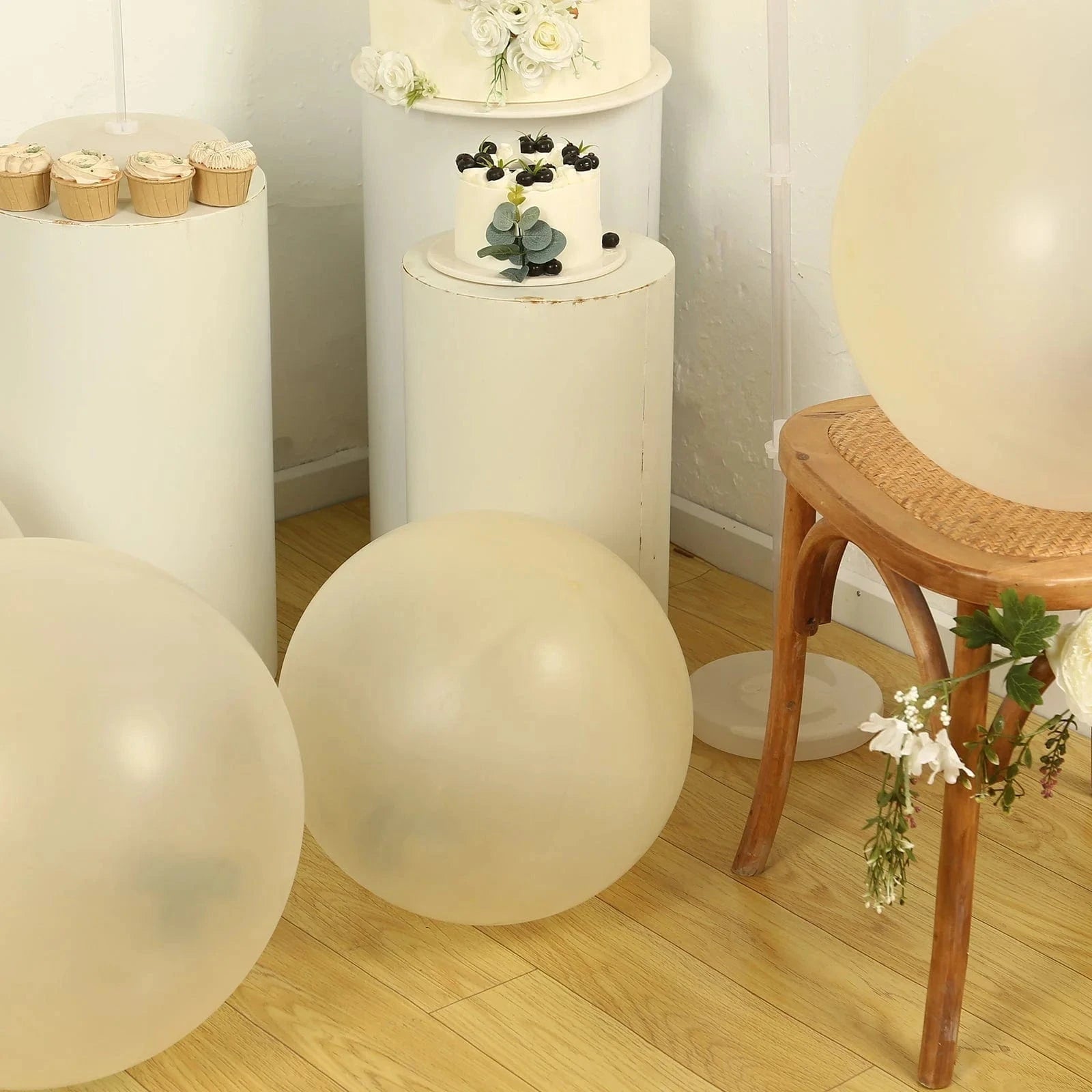 5 Pack Shiny Pearl Biodegradable Party Balloons - Eco-Friendly Wedding, Birthday & Baby Shower Decorations for Sustainable Celebrations