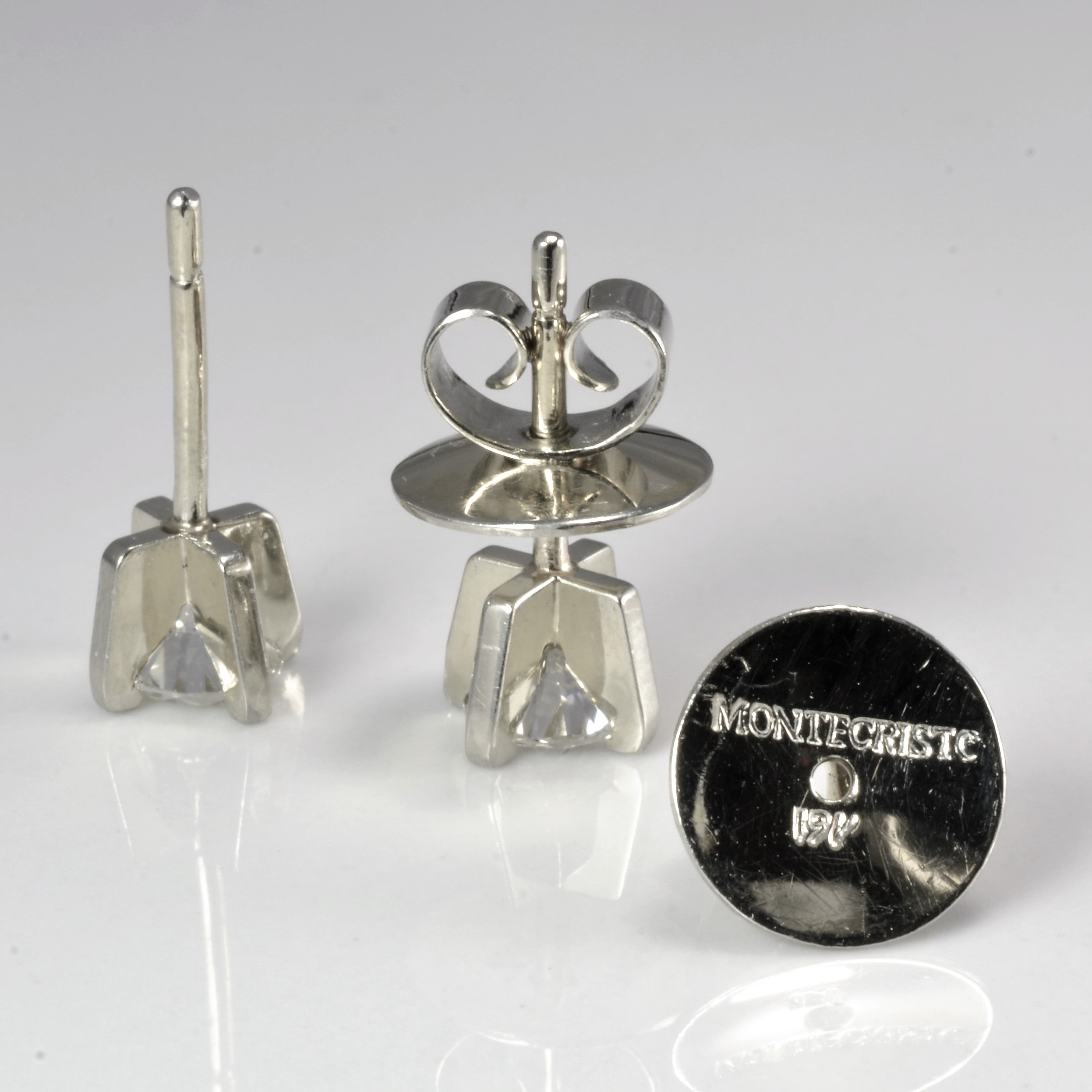 Montecristo Solitaire Diamond Stud Earrings 1.07 Carat Total Weight (ctw) - Perfect for Weddings, Anniversaries & Special Occasions