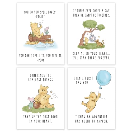 Vintage Winnie the Pooh and Friends Wall Art