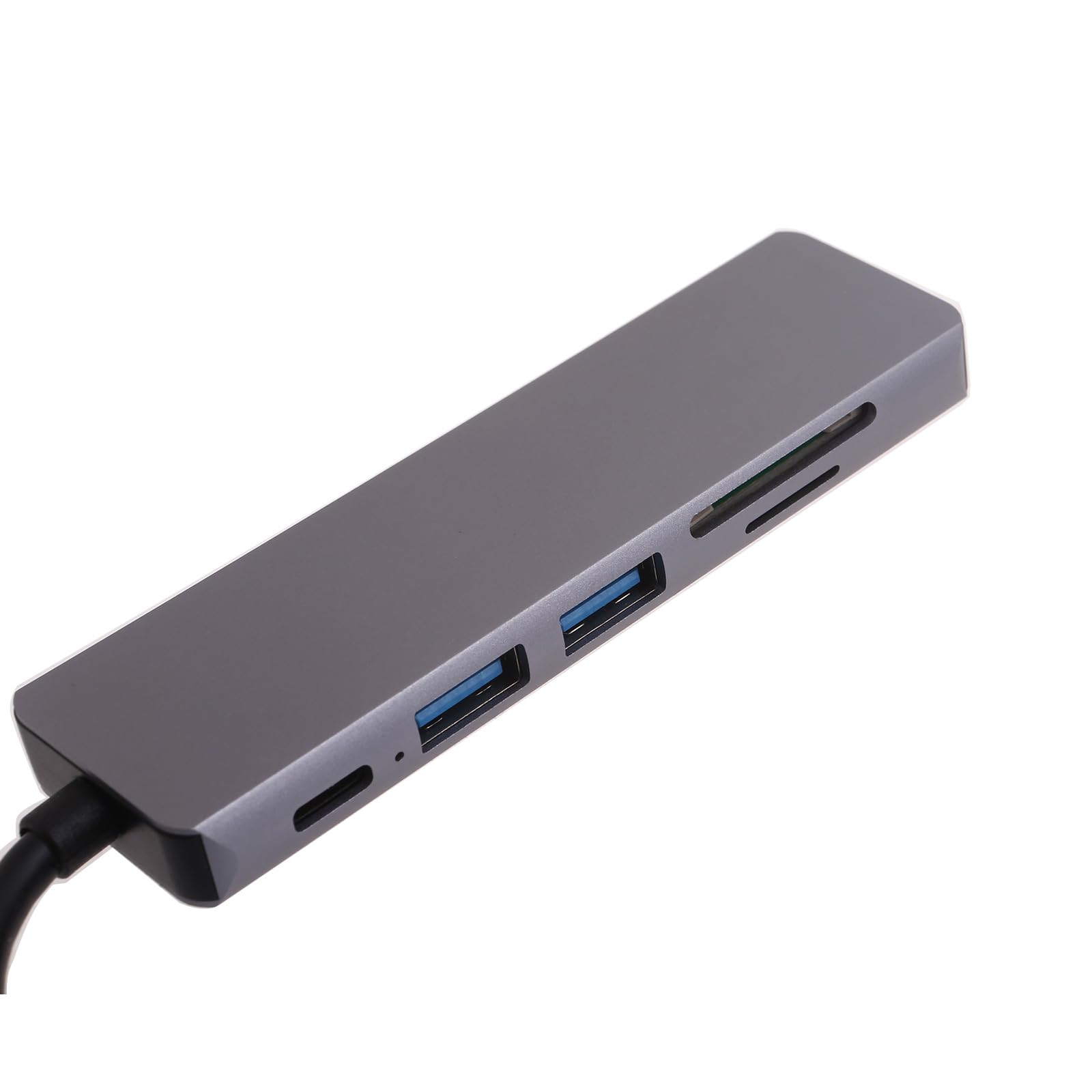 6-in-1 USB C Hub with 4K HDMI, USB 3.0 Ports, SD/TF Card Reader - USB C Docking Station for MacBook Pro/Air, Dell XPS, iPad Pro - Perfect for Office Work, Video Conferencing & Data Transfer