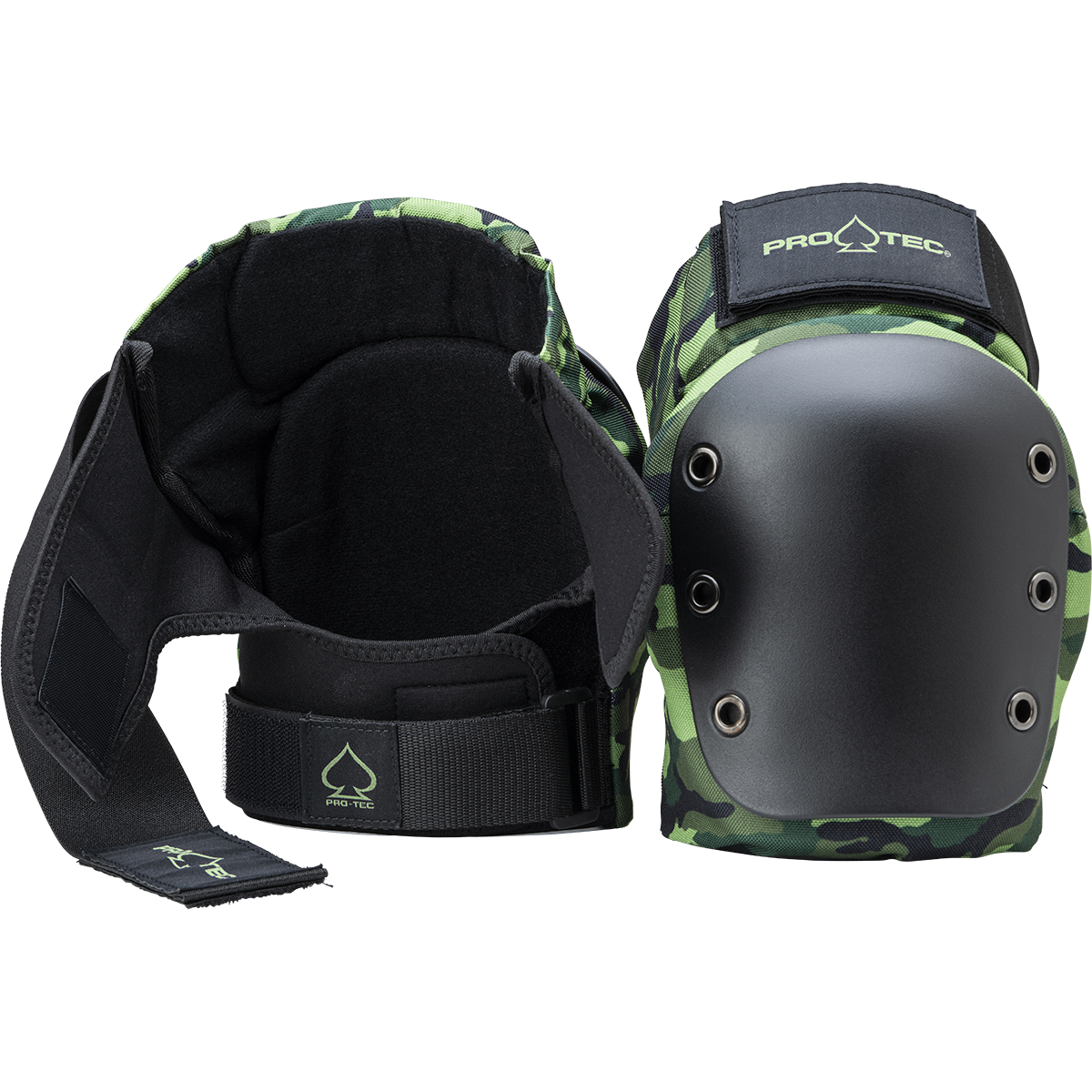 STREET KNEE & ELBOW PAD SET - Open Back Camouflage Design for Skateboarding, BMX & Extreme Sports Protection