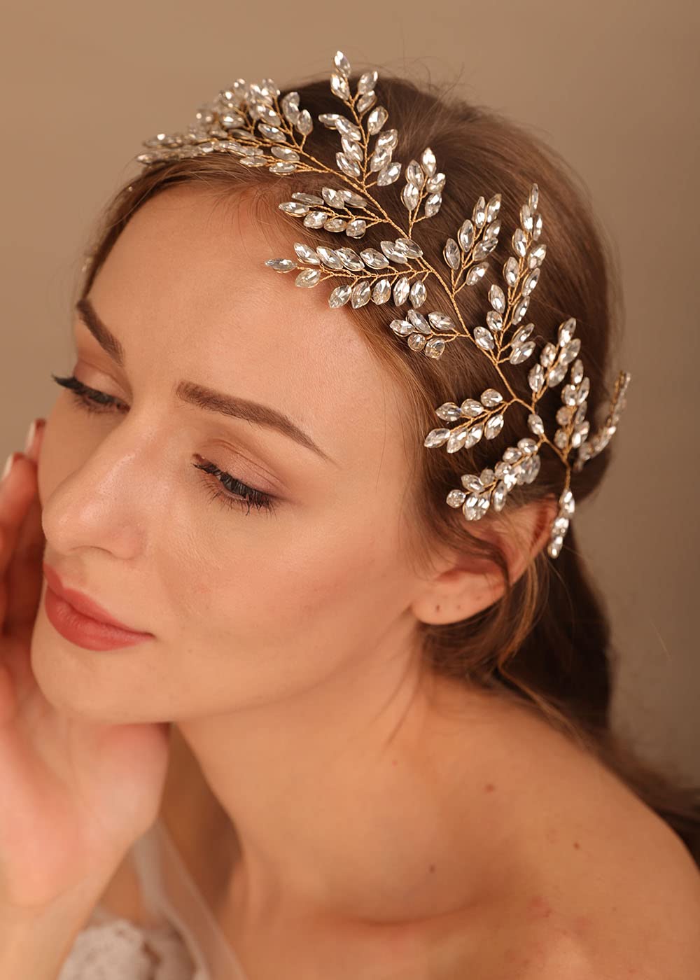Sparkling Rhinestone Wedding Hair Vine & Bridal Headband – Elegant Hair Jewelry for Brides | Perfect for Weddings, Prom, and Special Occasions