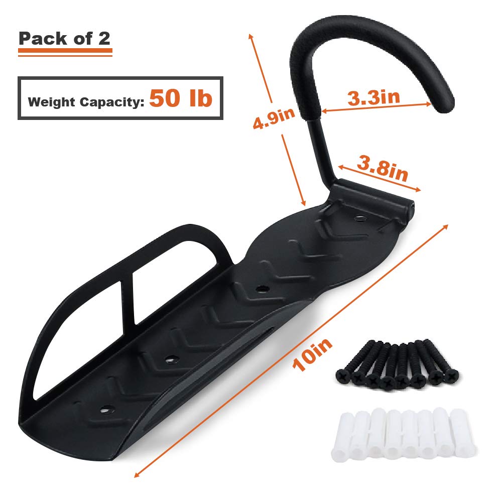Wallmaster Bike Rack Garage Wall Mount - Heavy Duty 4-Bike Vertical Storage System with Hooks for Indoor Bicycle Organization | Perfect for Garage, Basement & Apartment Cycling Gear Storage