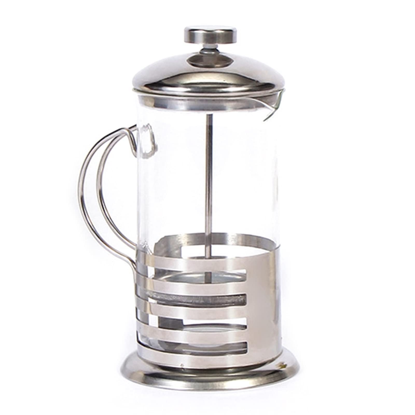 Stainless Steel Coffee Percolator & Tea Pot - 8 Cup Durable Coffee Press with Plunger for Home, Office, and Camping Use