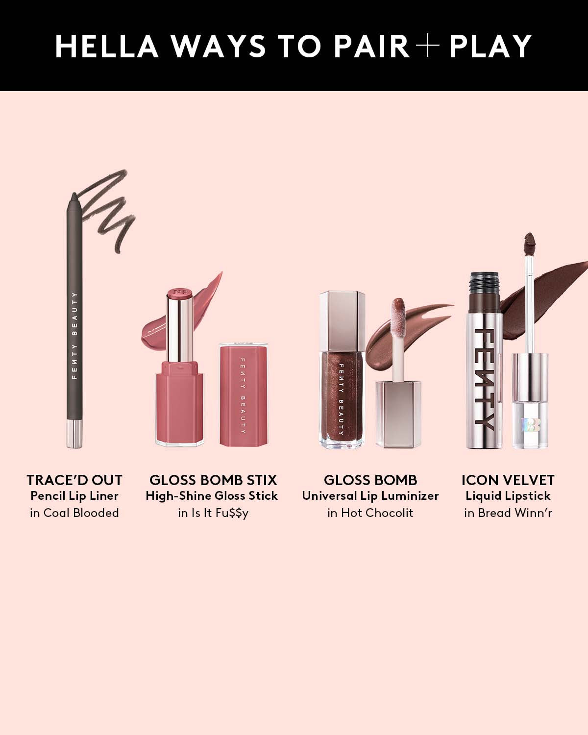 Trace'd Out Longwear Waterproof Pencil Lip Liner - Coal Blooded | Smudge-Proof Matte Lipstick Base for All-Day Wear | Perfect for Parties, Weddings & Night Out Makeup