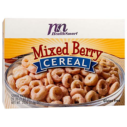 HealthSmart High Protein Mixed Berry Cereal - 14g Protein, Low Calorie, Low Carb, Low Fat, No Sugar, Gluten Free, KETO & Ideal Protein Friendly (7 Pack) | Perfect for Breakfast, Post-Workout Snacks & Weight Management