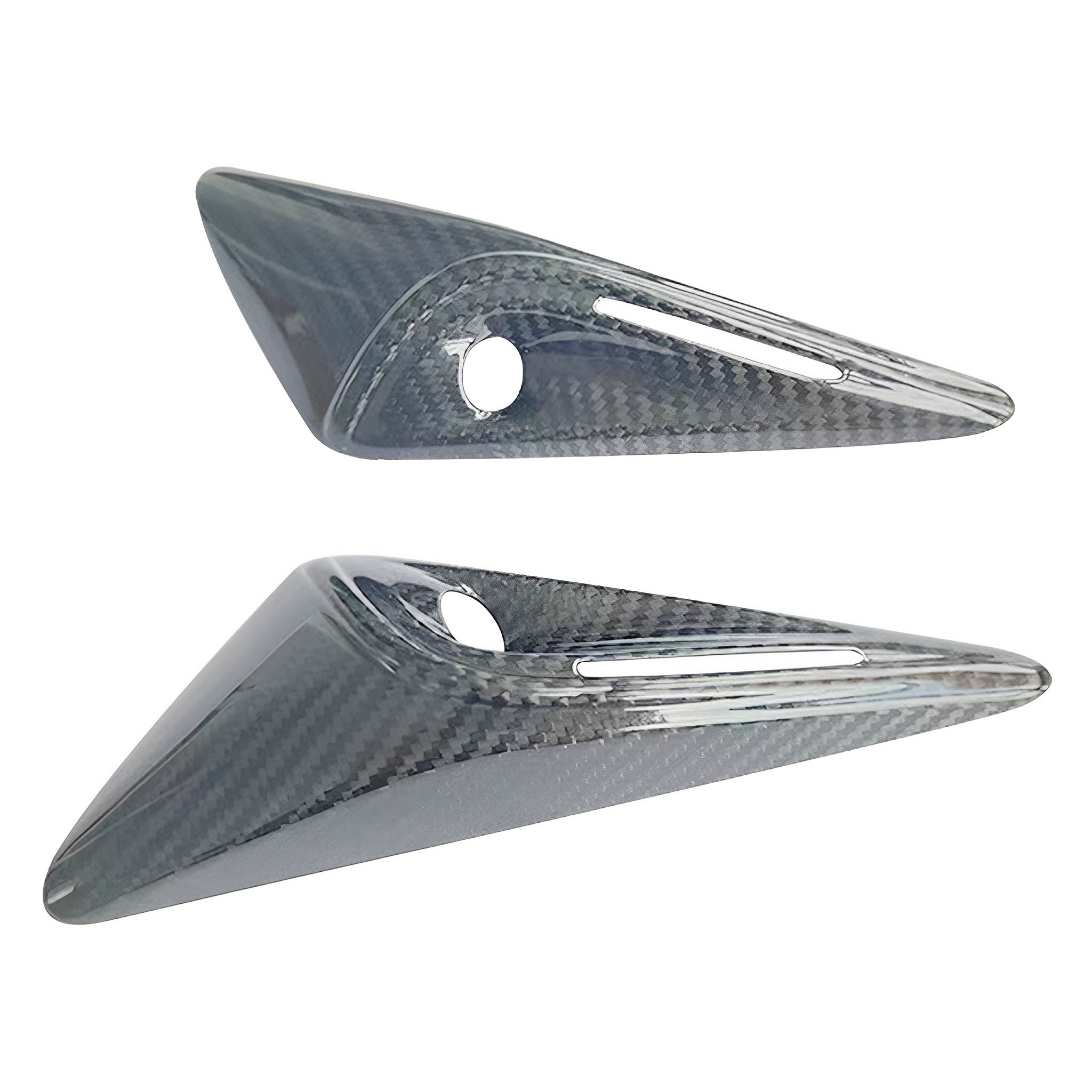 Premium Real Carbon Fiber Side Camera Covers for Tesla Model 3 & Model Y (2024+) - Enhance Style & Protection for Your Electric Vehicle - Perfect for Daily Driving & Car Shows