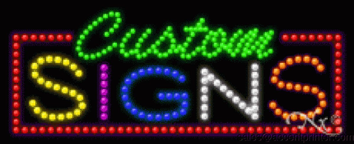 Custom LED Signs - Flashing & Animated Business Signs for Storefronts, High Impact & Energy Efficient - Perfect for Retail Stores, Restaurants & Bars