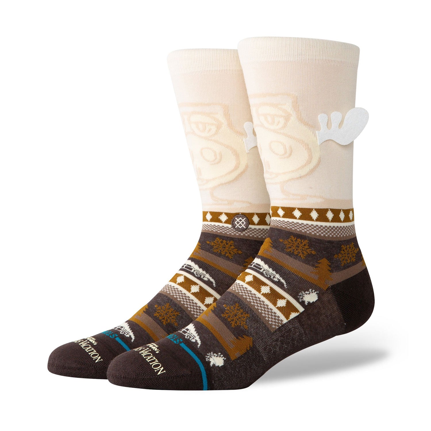 Premium Adult Crew Socks - Dark Brown Winter Warm Knitted Socks for Men & Women - Perfect for Christmas, Holidays & Cozy Home Wear
