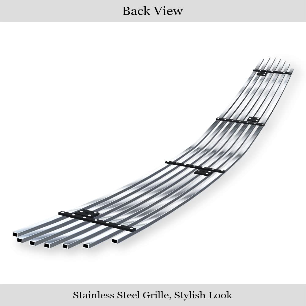 APS Stainless Steel Chrome Billet Front Grill Insert for 2004-2006 Pontiac GTO - Lower Bumper Replacement (P65807A) | Enhances Style & Protection for Classic Muscle Cars