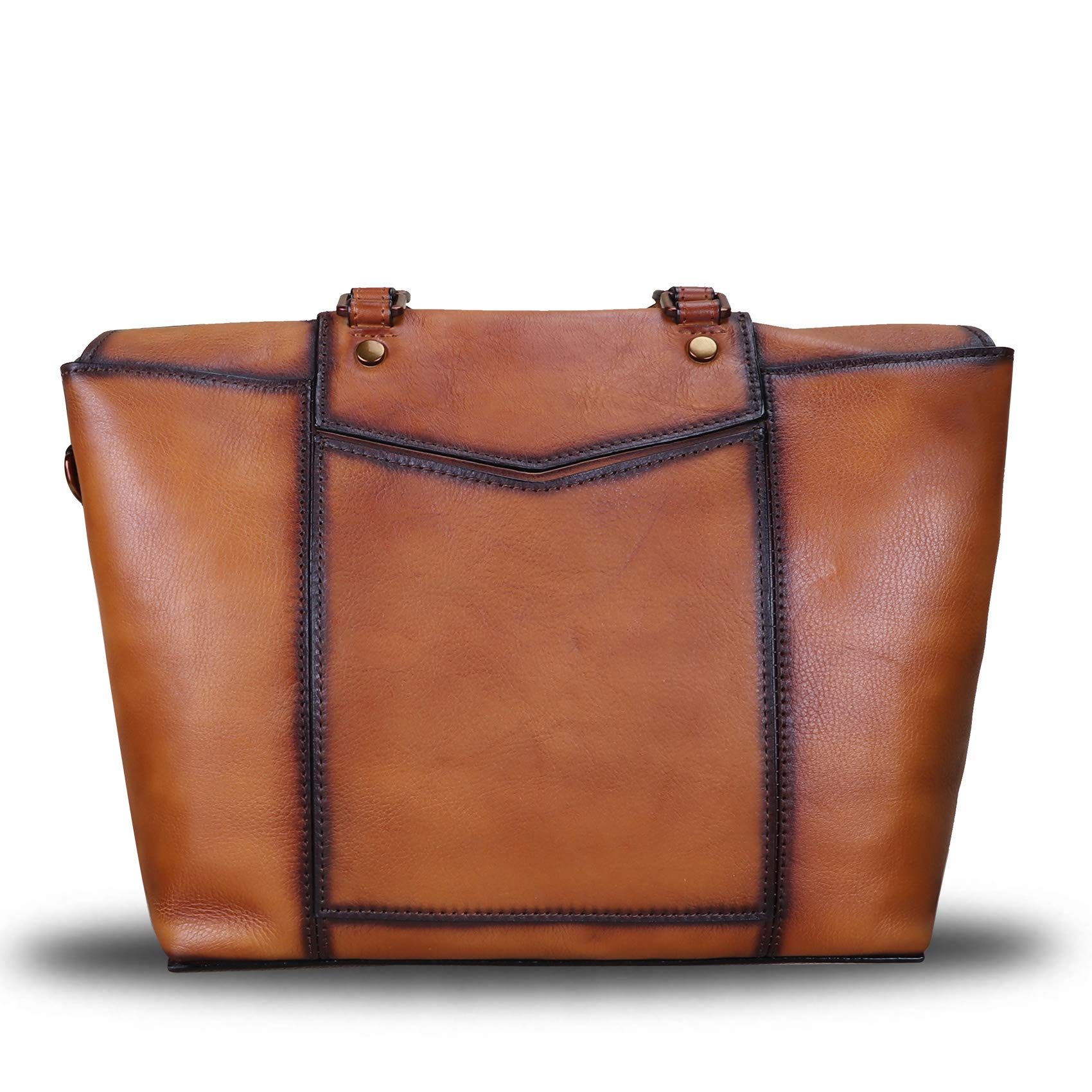 Genuine Leather Satchel Purse for Women - Large Capacity Shoulder Bag, Top Handle Crossbody Work Bag - Perfect for Office, Travel & Everyday Use