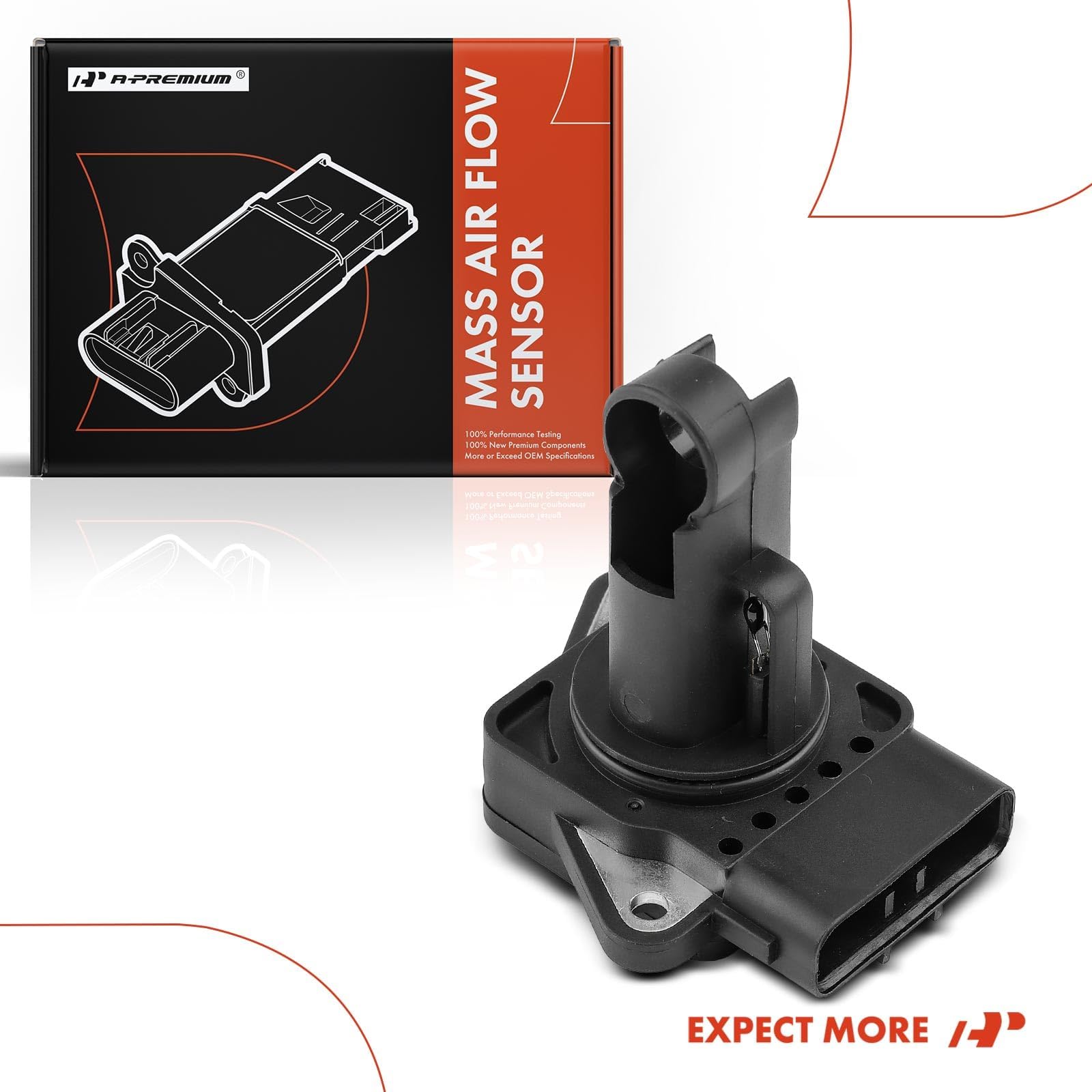 Premium Mass Air Flow Sensor [5-Pin] Compatible with Toyota 4Runner, Avalon, Camry, Corolla & Mazda 3, 6, CX-7 - Replaces OEM #1974006050, 2220430010 - Improve Engine Performance & Fuel Efficiency