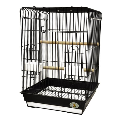 King's Cages ES 1818 PM Travel Bird Cage for Cockatiels & Small Conures - Portable White Bird Cage with Perches | Perfect for Home, Travel & Vet Visits