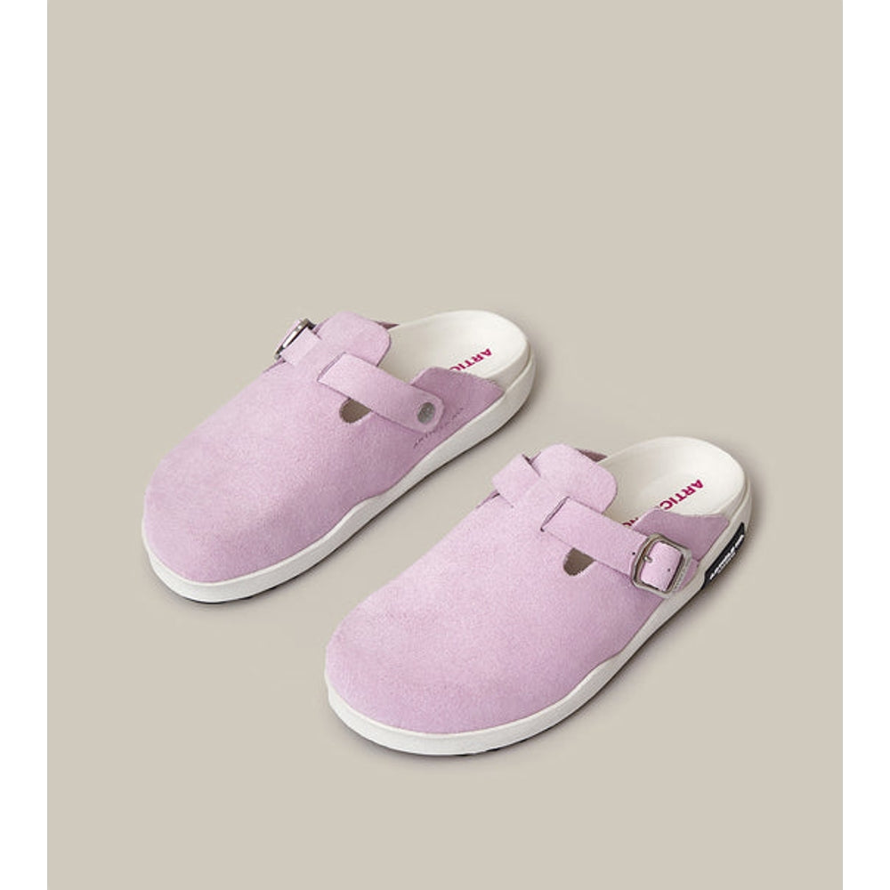 Vagabond Suede Light Pink Drift Clogs - Women's Comfortable Slip-On Shoes for Casual Wear & Summer Outfits