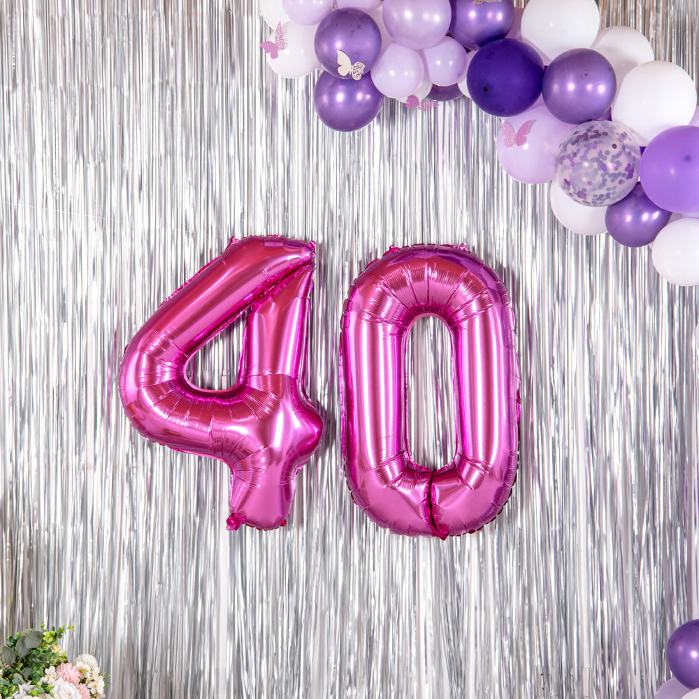Balloonify Pink Mylar Number 4 Balloon - 40 Inch Large Foil Birthday Decoration - 1 Count Box - Perfect for Birthday Parties, Baby Showers & Anniversary Celebrations