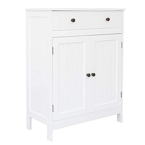 FCH Double Door Bathroom Cabinet with Drawer - Stylish Storage for Towels, Toiletries & Bath Essentials | Perfect for Small Bathrooms & Vanities