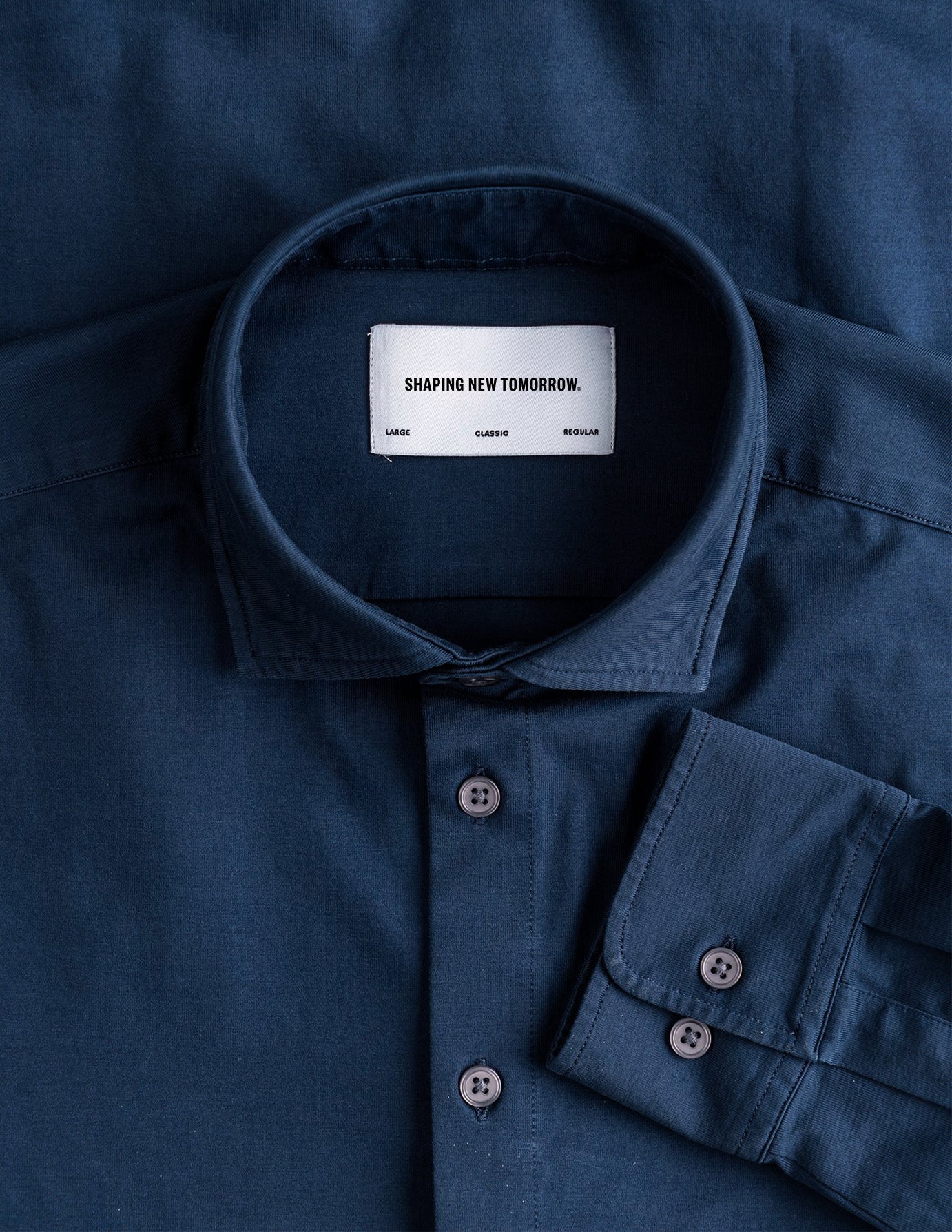 Classic Navy Blue Men's Regular Fit Shirt - Perfect for Office Wear, Casual Outings & Business Meetings