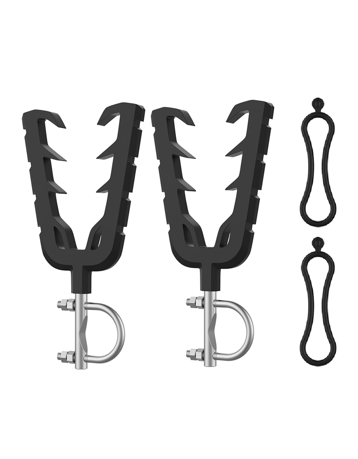 KEMIMOTO ATV Tool Holder Rack - Heavy Duty Hunting Accessory with Adjustable Rubber Straps for ATV, UTV, Mobility Scooter & Hunting Bikes | Perfect for Off-Road Adventures, Camping & Outdoor Work