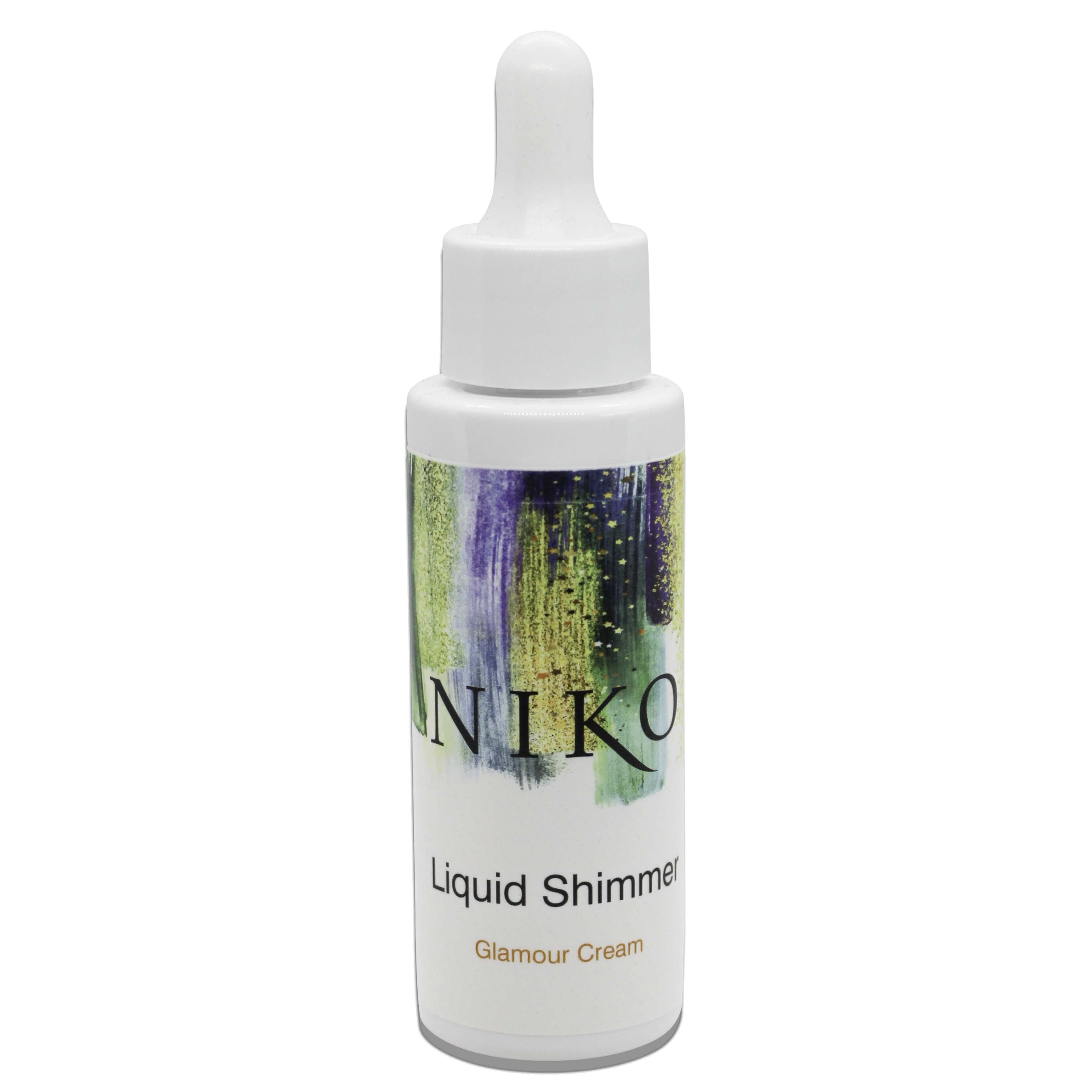 Niko Liquid Shimmer Cream - 1.7 oz Illuminating Highlighter for Face & Body - Perfect for Makeup, Festivals & Special Occasions