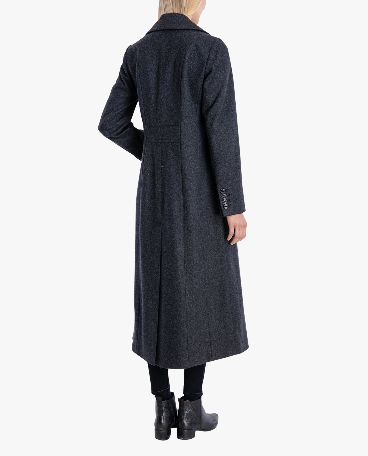 Women's Single Breasted Maxi Peacoat - Classic Long Wool Coat for Winter, Fall & Formal Occasions | Warm & Stylish Outerwear for Work, Office & Everyday Wear