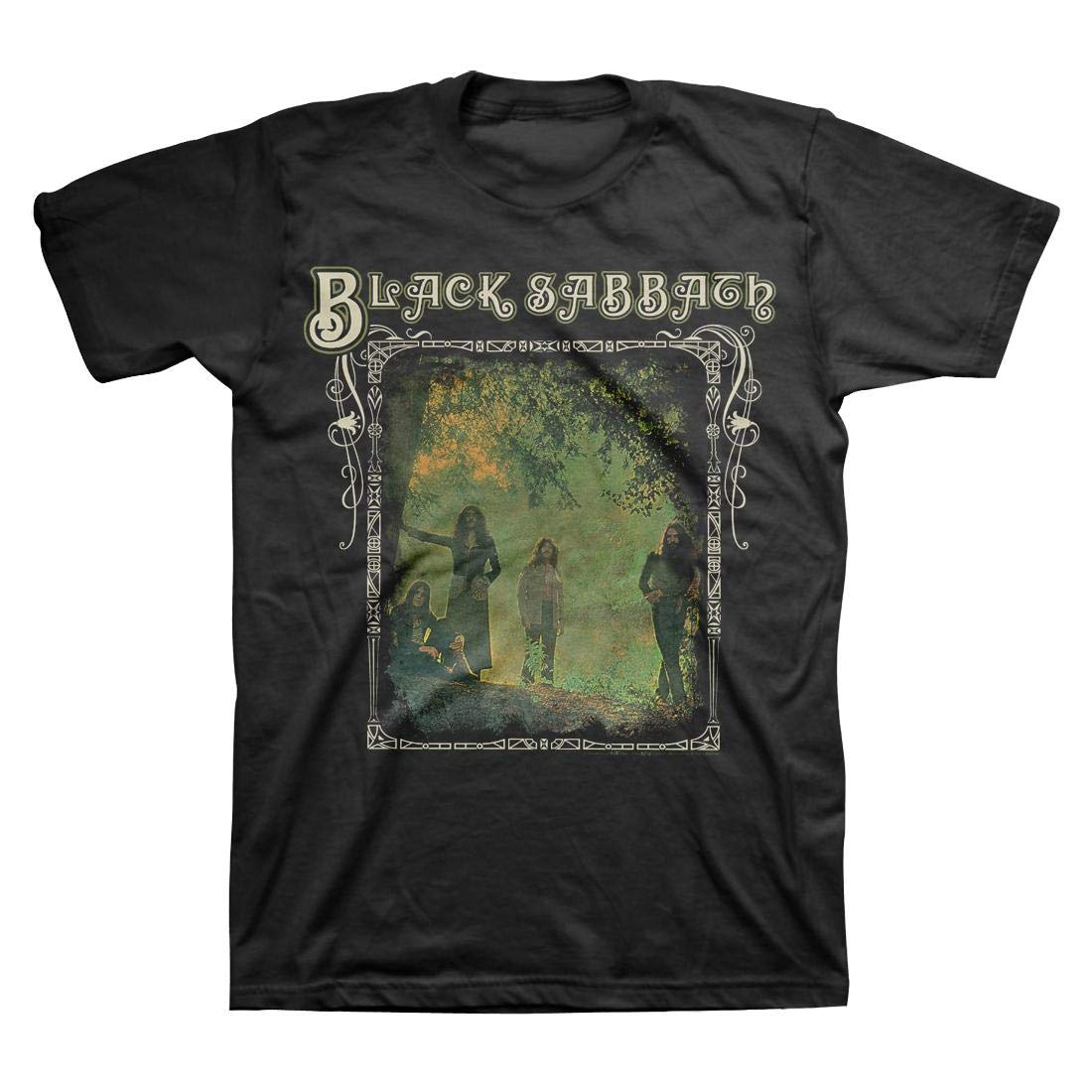 Black Sabbath Vintage Band Photo Framed T-Shirt for Men - Classic Rock Music Tee for Concerts, Gifts & Casual Wear
