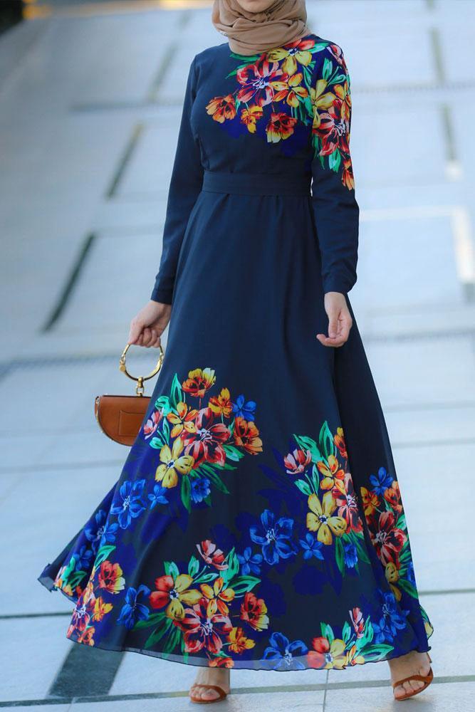 Alia Modest Dress - Elegant Long Sleeve Maxi Dress for Women | Perfect for Church, Work, and Special Occasions