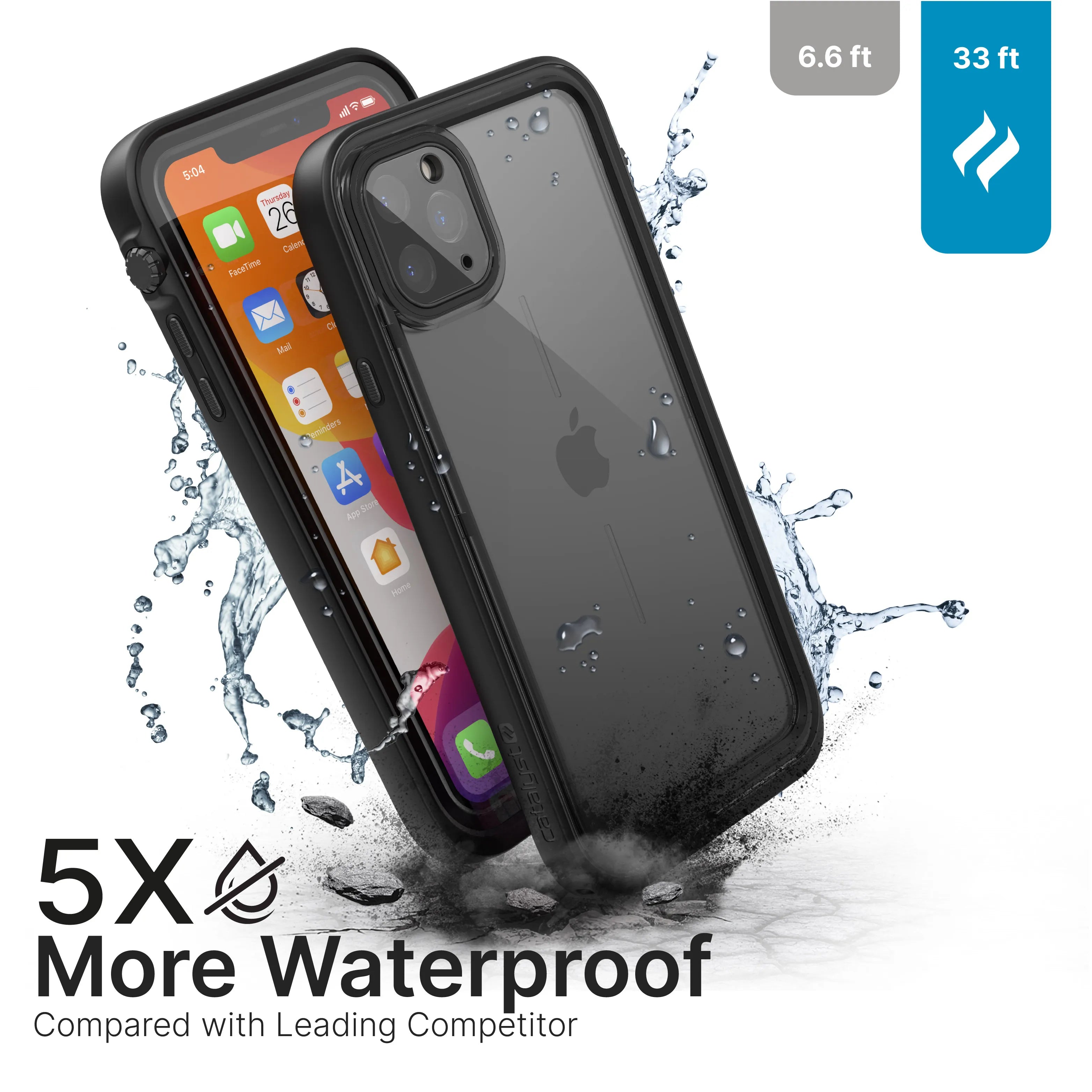 iPhone 11 Pro Max Waterproof Case - Shockproof & Dustproof Protection for Swimming, Outdoor Sports & Daily Use