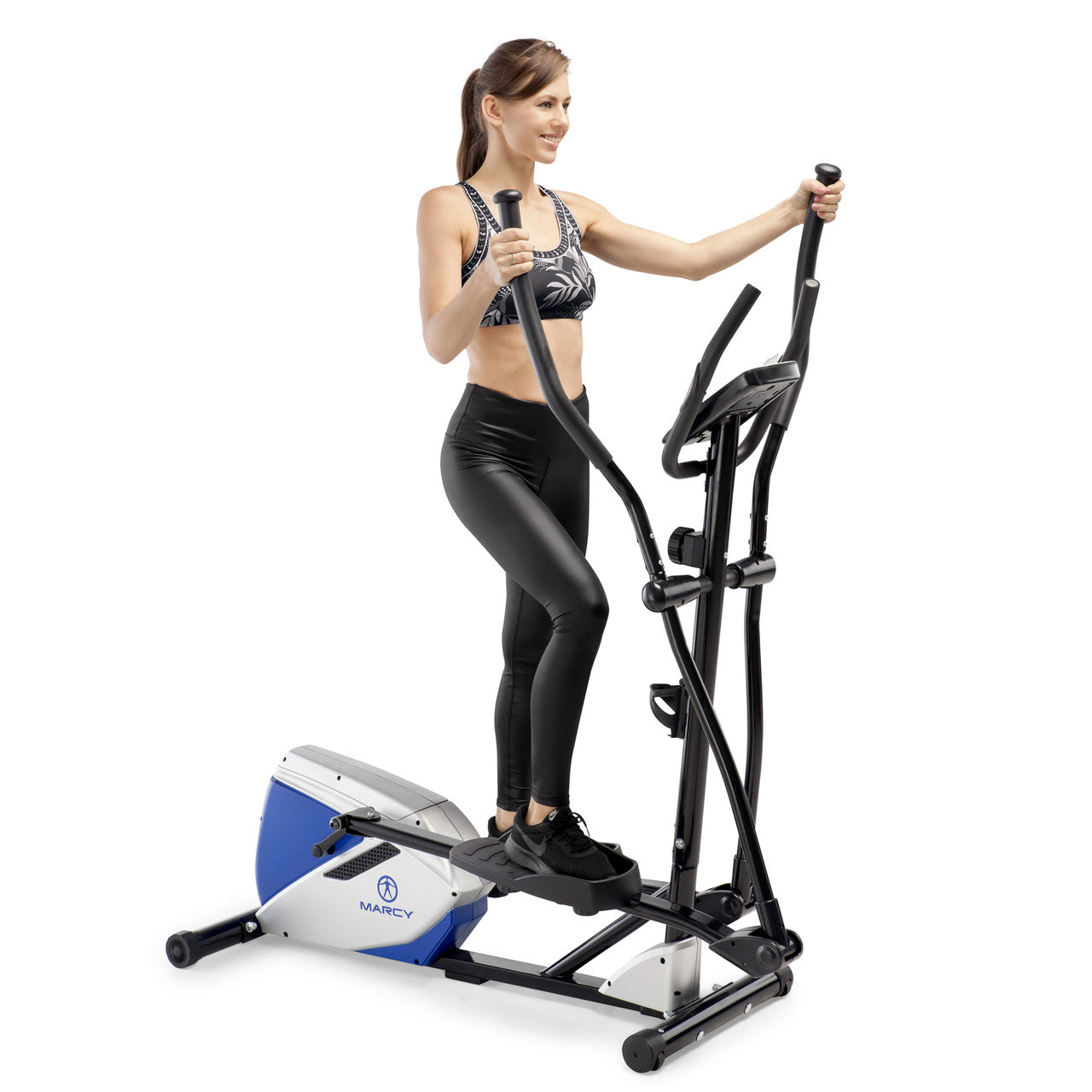 Marcy ME 1017E Magnetic Elliptical Trainer - Low Impact Cardio Machine for Home Gym, Full Body Workout Equipment - Perfect for Small Spaces & Apartment Fitness