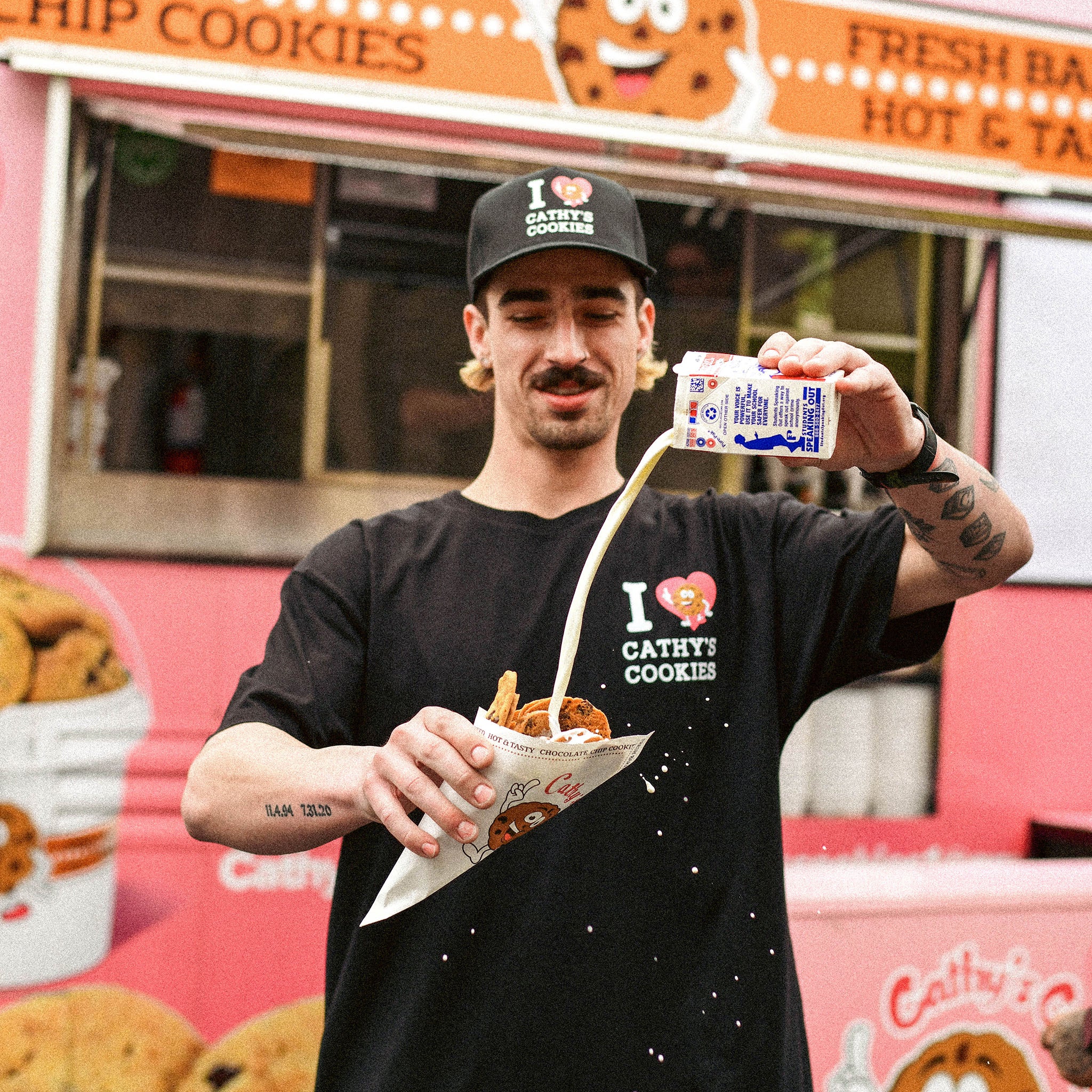 I Heart Cathy's Cookies Premium T-Shirt - Soft Cotton Tee for Baking Lovers & Cookie Enthusiasts - Perfect for Casual Wear, Gift Giving & Cookie-Themed Events