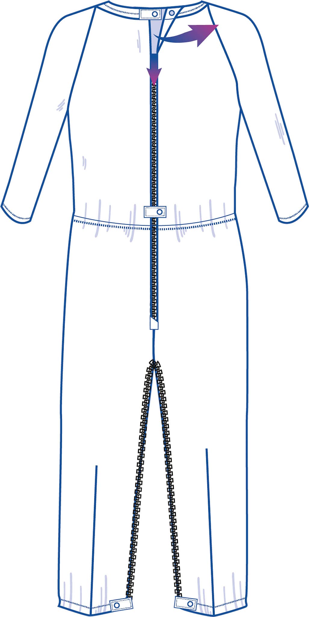 Ovidis Dementia Clothing - Alzheimer's Anti-Strip Jumpsuit for Elderly Men - Comfortable Onesie for Seniors with Dementia - Ideal for Home Care and Assisted Living Facilities