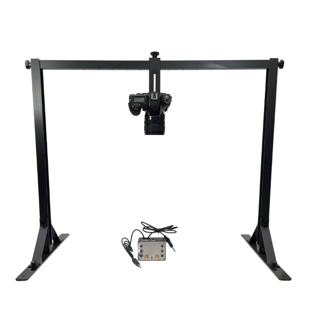 Professional Metal Overhead Table Top Mount Stand - OH100 Studio DSLR/iPhone Camera Mount for Top-Down Photography | Perfect for Product Shots, Food Photography & DIY Videos