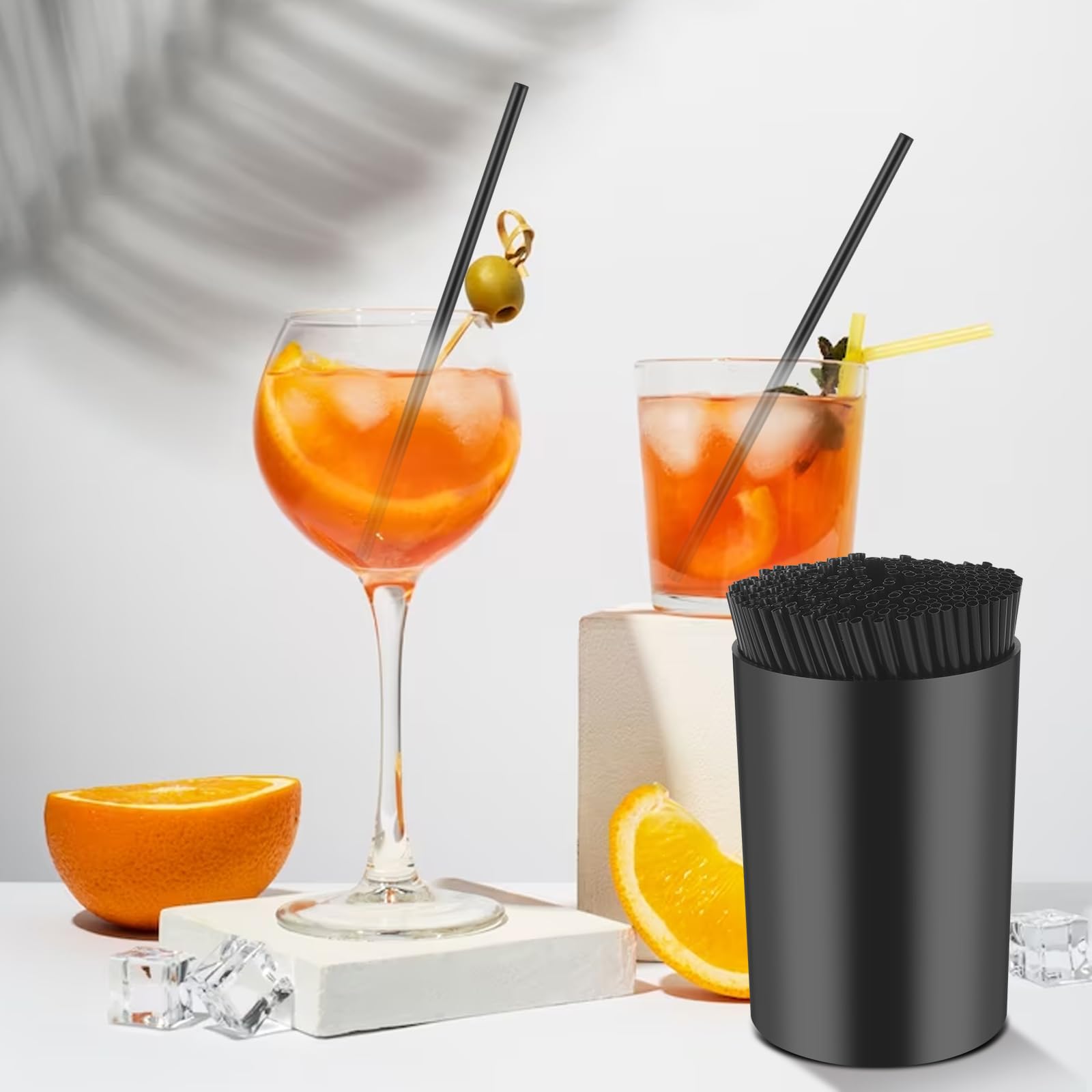 1000 Pcs 5 Inch Black Coffee Stir Sticks Holder - Reusable Stirrers for Coffee, Milk & Cocktail Drinks | Perfect for Coffee Bars, Cafes, Parties & Home Use
