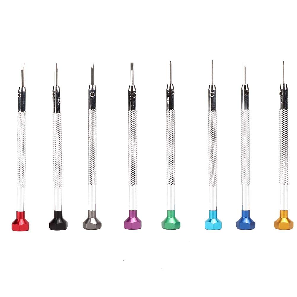 Precision Screwdriver Set - 8pcs Alloy Steel Watch & Sunglass Repair Tools for DIY Projects - Perfect for Watchmakers, Jewelers & Eyewear Repair Professionals