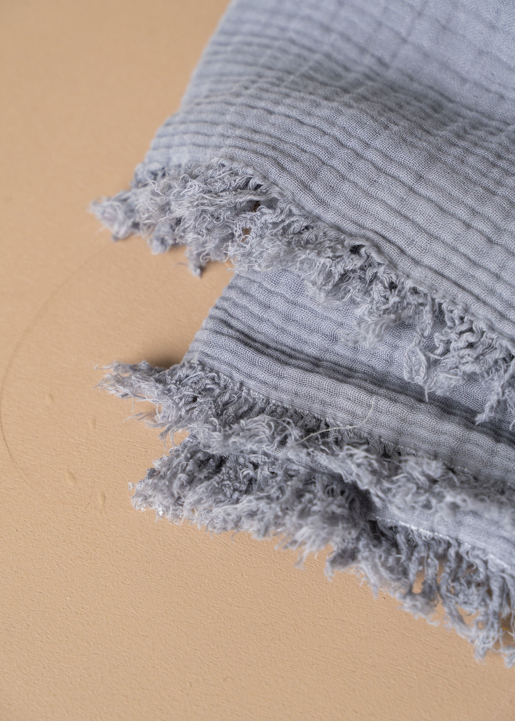 Premium Enes Cotton Bed Cover - Soft & Breathable Pale Grey King Size - Perfect for Cozy Bedrooms & Guest Rooms