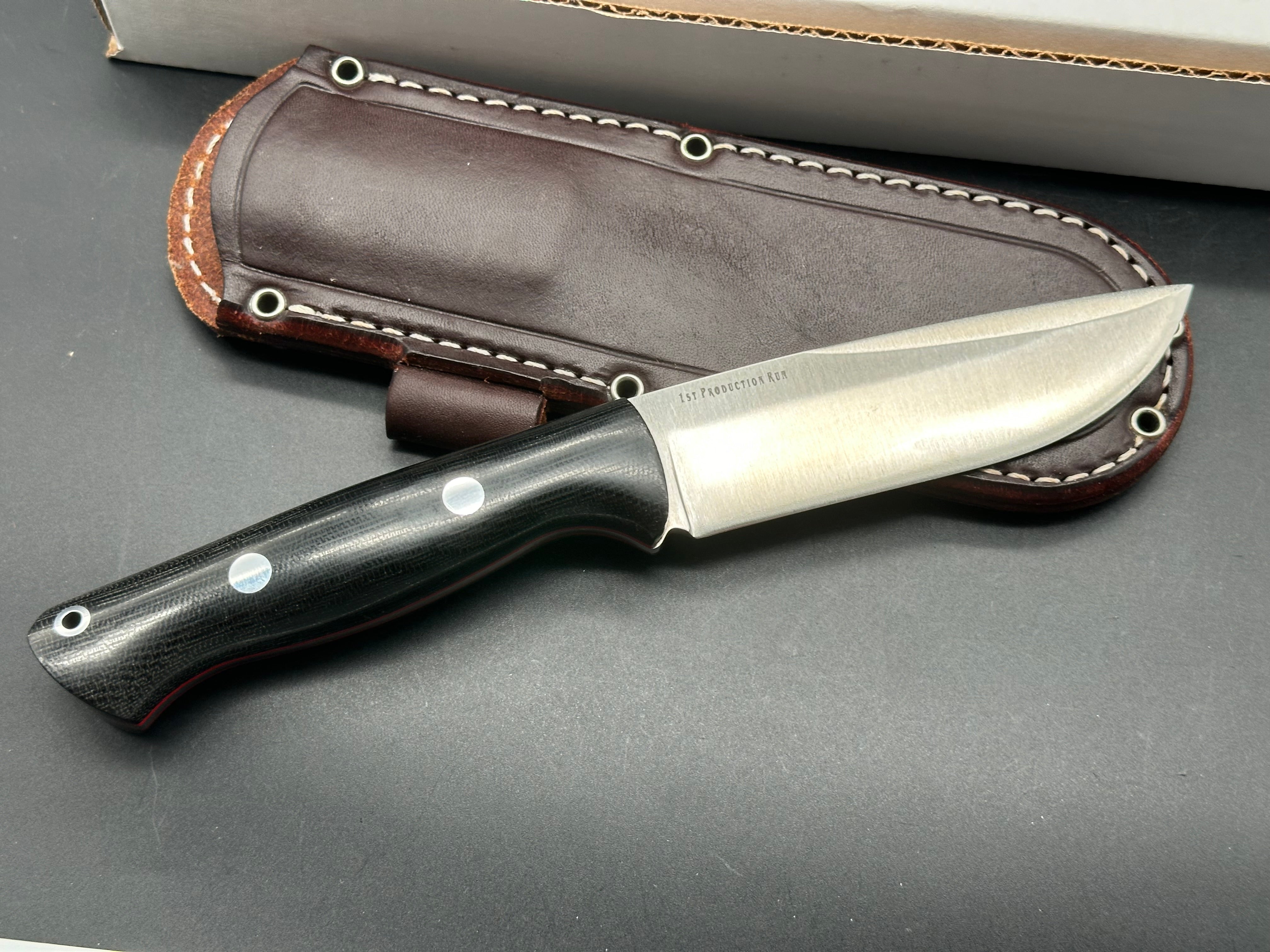 Bark River Knives EXT 2 LT 3V Swedge Hunting Knife with Waterproof Sheath - Outdoor Survival, Camping & Bushcraft Essential