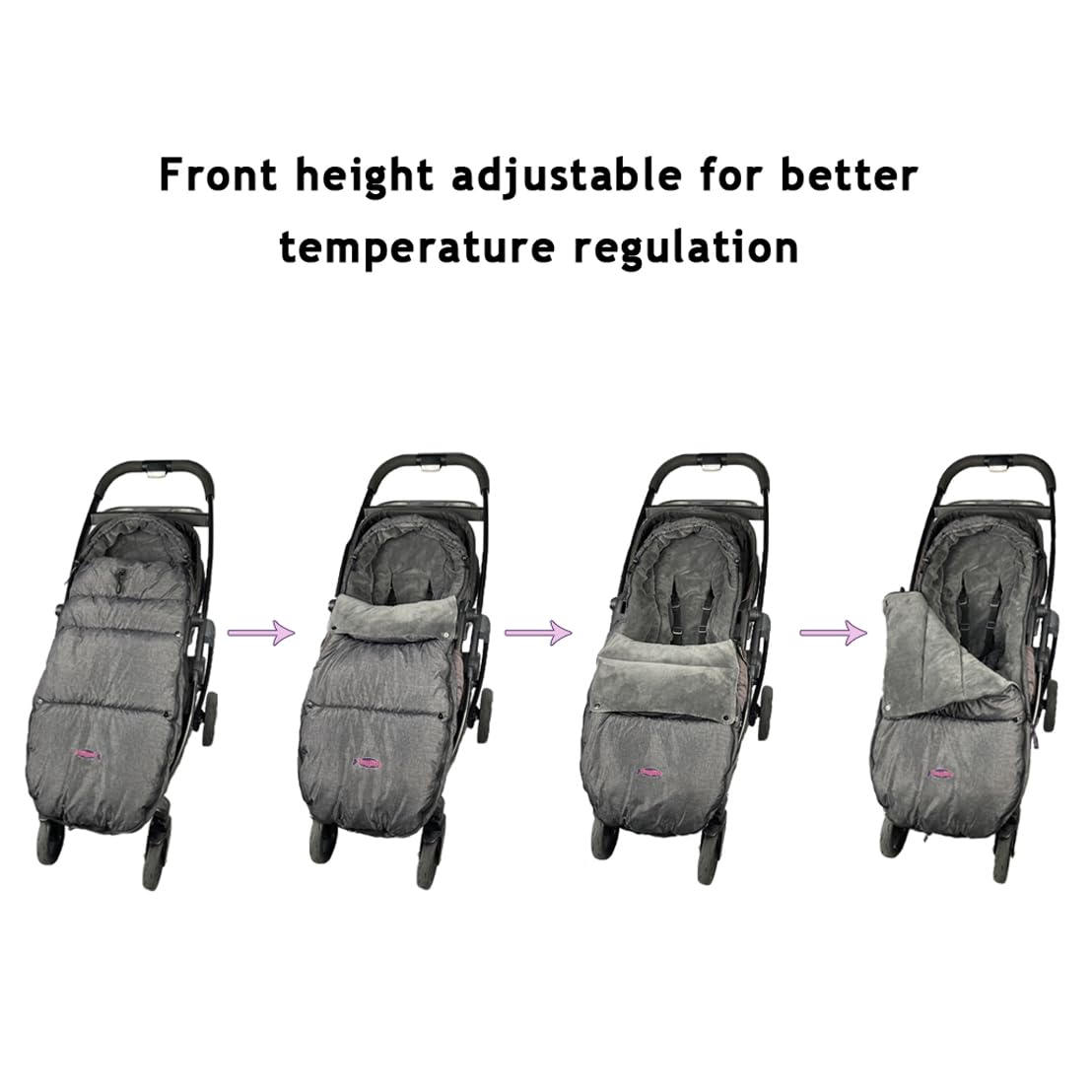 Universal Toddler Stroller Footmuff - Warm & Cozy Pushchair Sleeping Bag with Easy Open Front | Perfect for Winter Walks, Baby Stroller Accessories, Outdoor Activities with Infants