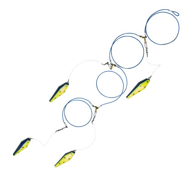 Boone Little Lulu 7.5 Inch Dolphin 4 Pin Rigged Ultimate Pin Tease Fishing Lure - Perfect for Saltwater and Freshwater Bass Fishing