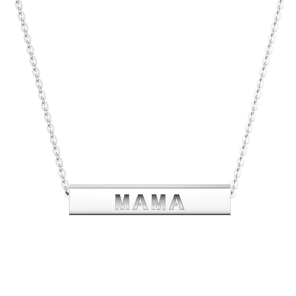 Minimalist Amor Mama Necklace - Elegant Gold or Silver Pendant for Women - Perfect Gift for Mother's Day, Birthday & Anniversary - Ideal for Everyday Wear & Special Occasions