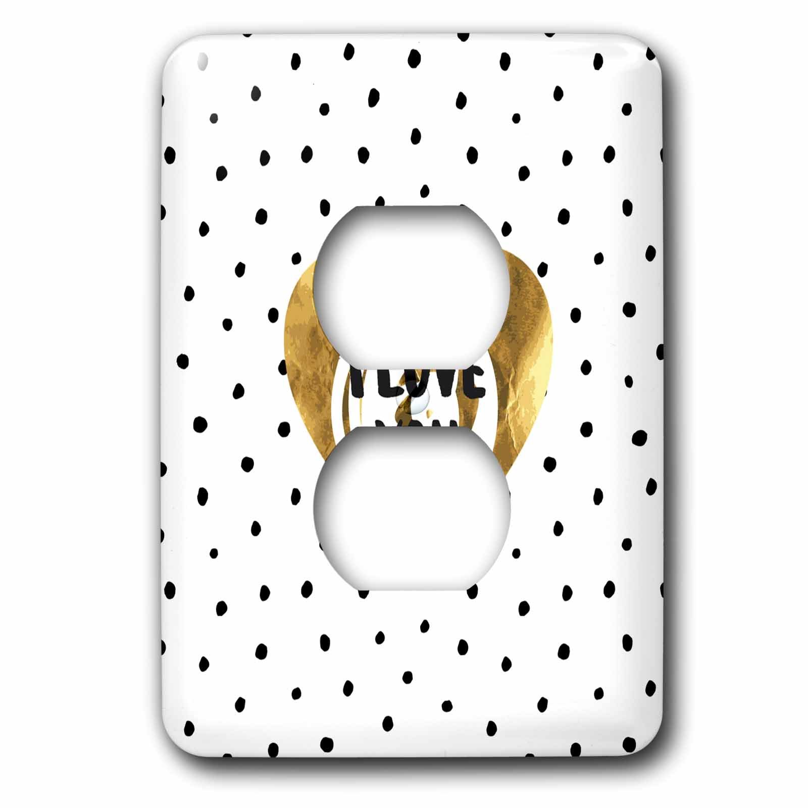 3D Rose Light Switch Cover - Decorative for Home & Office