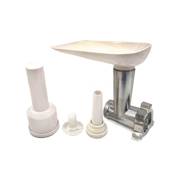 Premium Dorsch Meat Grinder Attachment for KitchenAid Stand Mixers - Heavy Duty Stainless Steel Food Grinder with 3 Cutting Plates & Sausage Stuffer - Perfect for Ground Beef, Sausages, Burgers & Homemade Pet Food