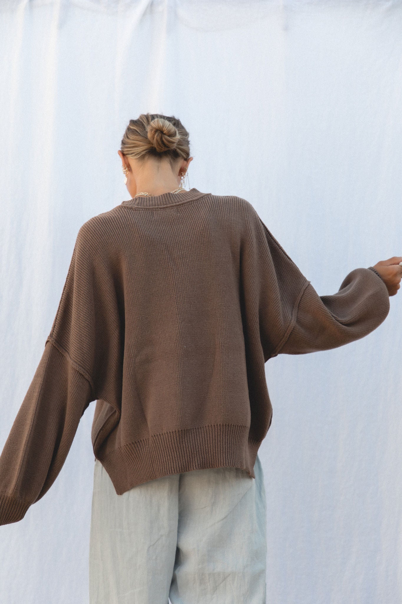 Chloé Oversized Knit Sweater for Women | Soft Chunky Cable Knit Pullover | Winter Warm Casual Wear | Perfect for Holiday Parties & Cozy Nights