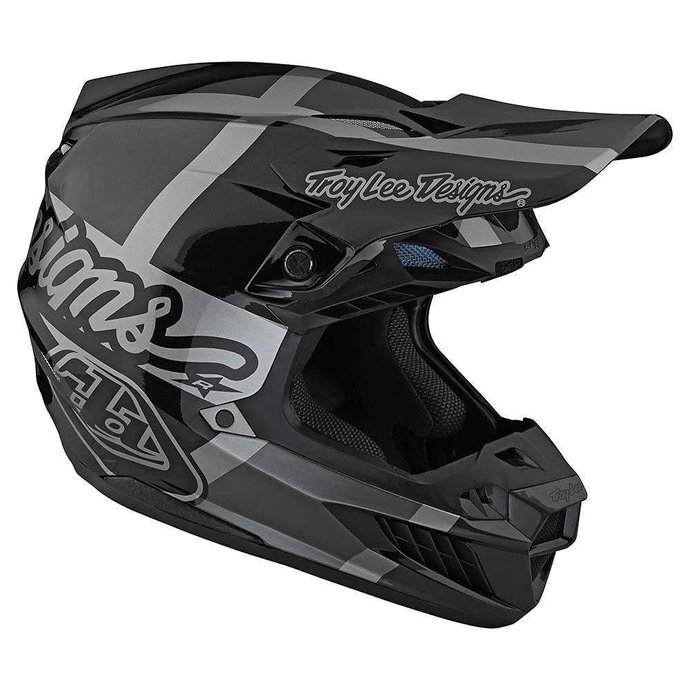 Troy Lee Designs SE5 Quattro Composite Adult Motocross Helmet - Lightweight MIPS Offroad Dirt Bike & ATV Racing Full Face Helmet for Men & Women - Ventilated Design (Large, Gray) - Perfect for MX, Enduro & Powersports Riding