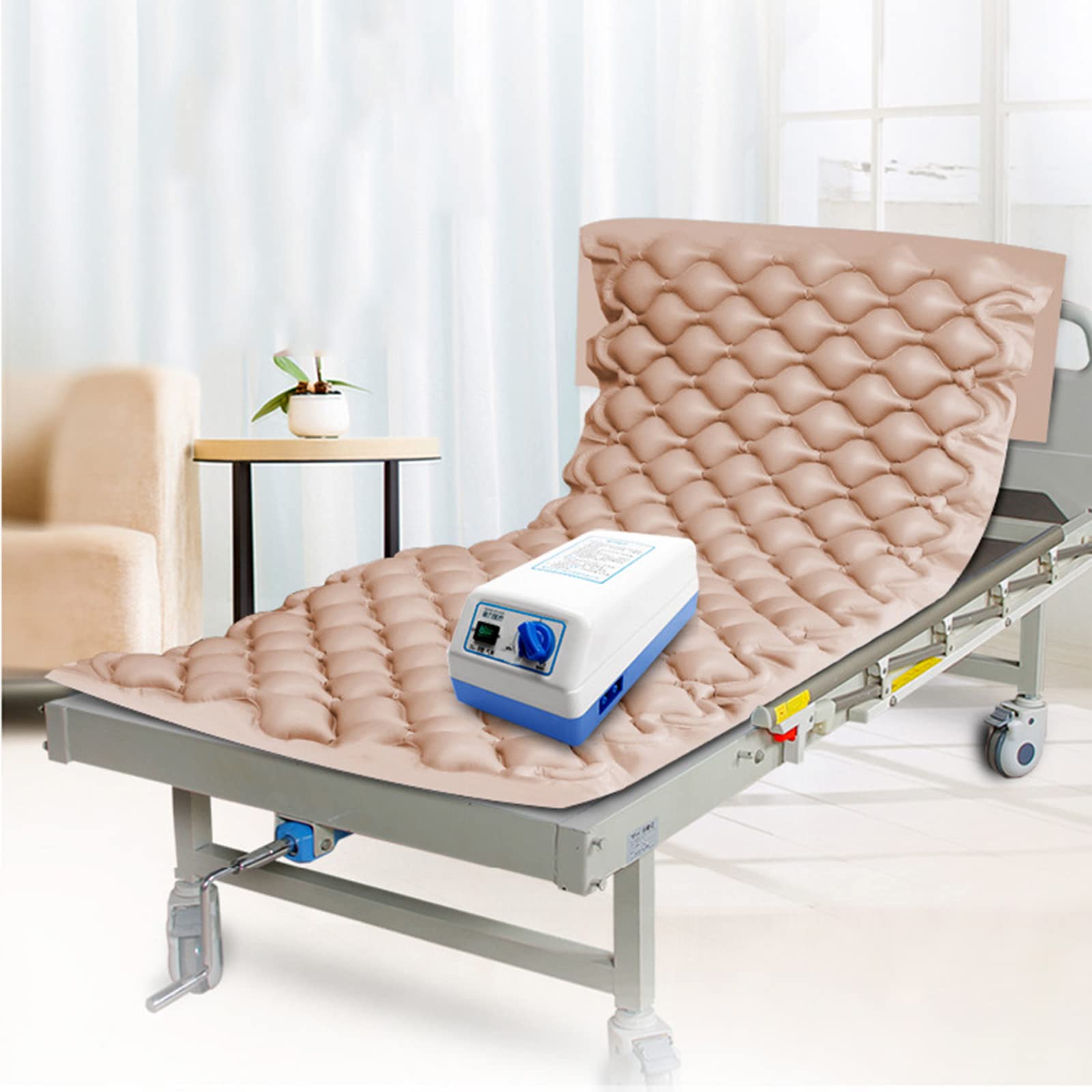 Alternating Pressure Mattress with Pump - Medical Grade Anti-Bed Sore Pad for Hospital Beds & Home Care - Ideal for Bedridden Patients, Elderly Care, and Post-Surgery Recovery