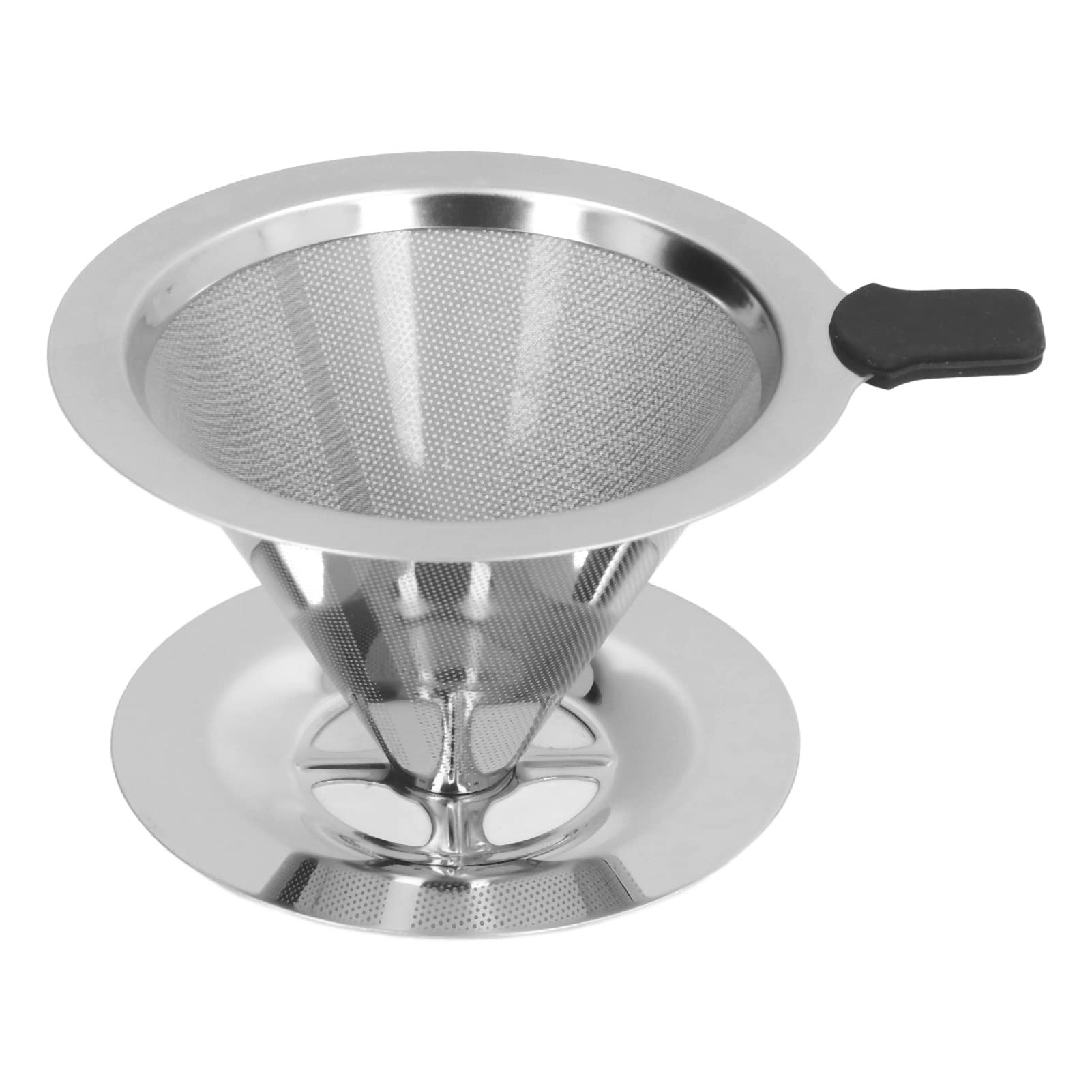 Premium Coffee Dripper - Rustproof Travel & Office Pour Over Cone Filter for 1-2 Cups | Perfect for Camping, Business Trips & Home Brewing
