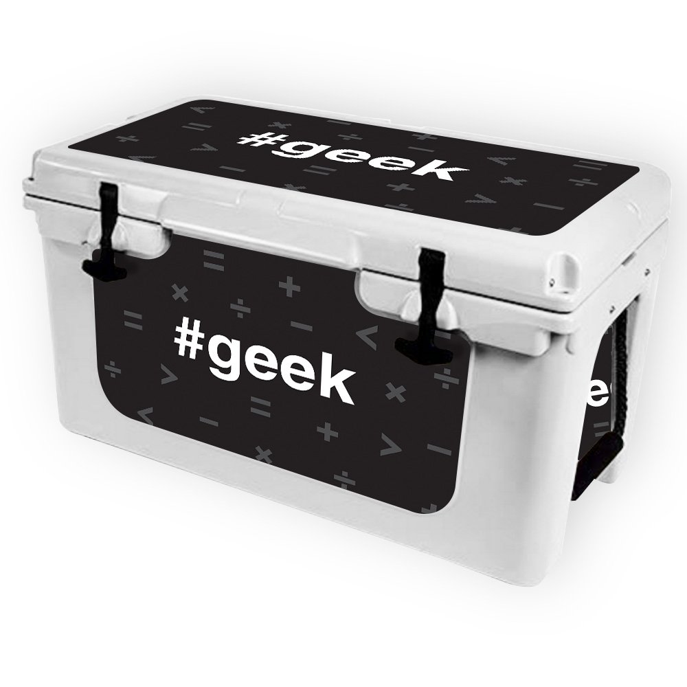 RTIC 45 Cooler Vinyl Skin Wrap (2017 Model) - Geek Design | Protective & Durable Decal Cover | Made in USA | Easy to Apply | Perfect for Outdoor Camping, Beach Trips & Tailgating
