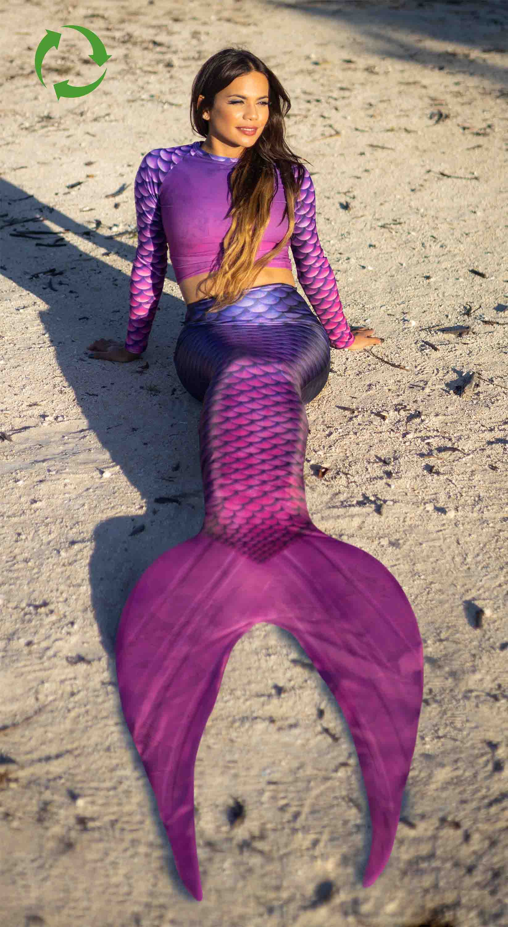 Acai Eco Sirena Tail - Sustainable Swimwear for Women | Fast Shipping in Stock | Perfect for Beach Vacations & Pool Parties