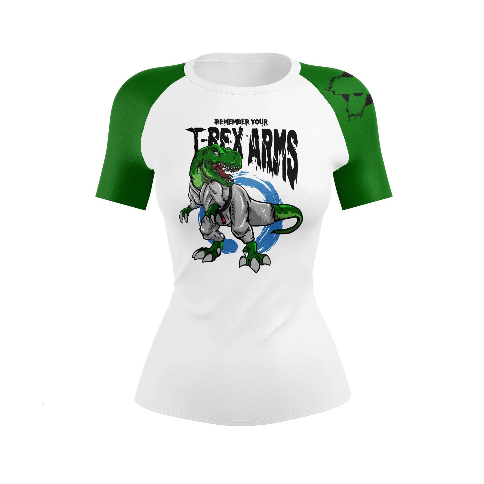 T Rex Arms Women's BJJ Rash Guard - Long Sleeve Compression Shirt for Brazilian Jiu-Jitsu, MMA & Grappling - Moisture Wicking & UV Protection for Training & Competition