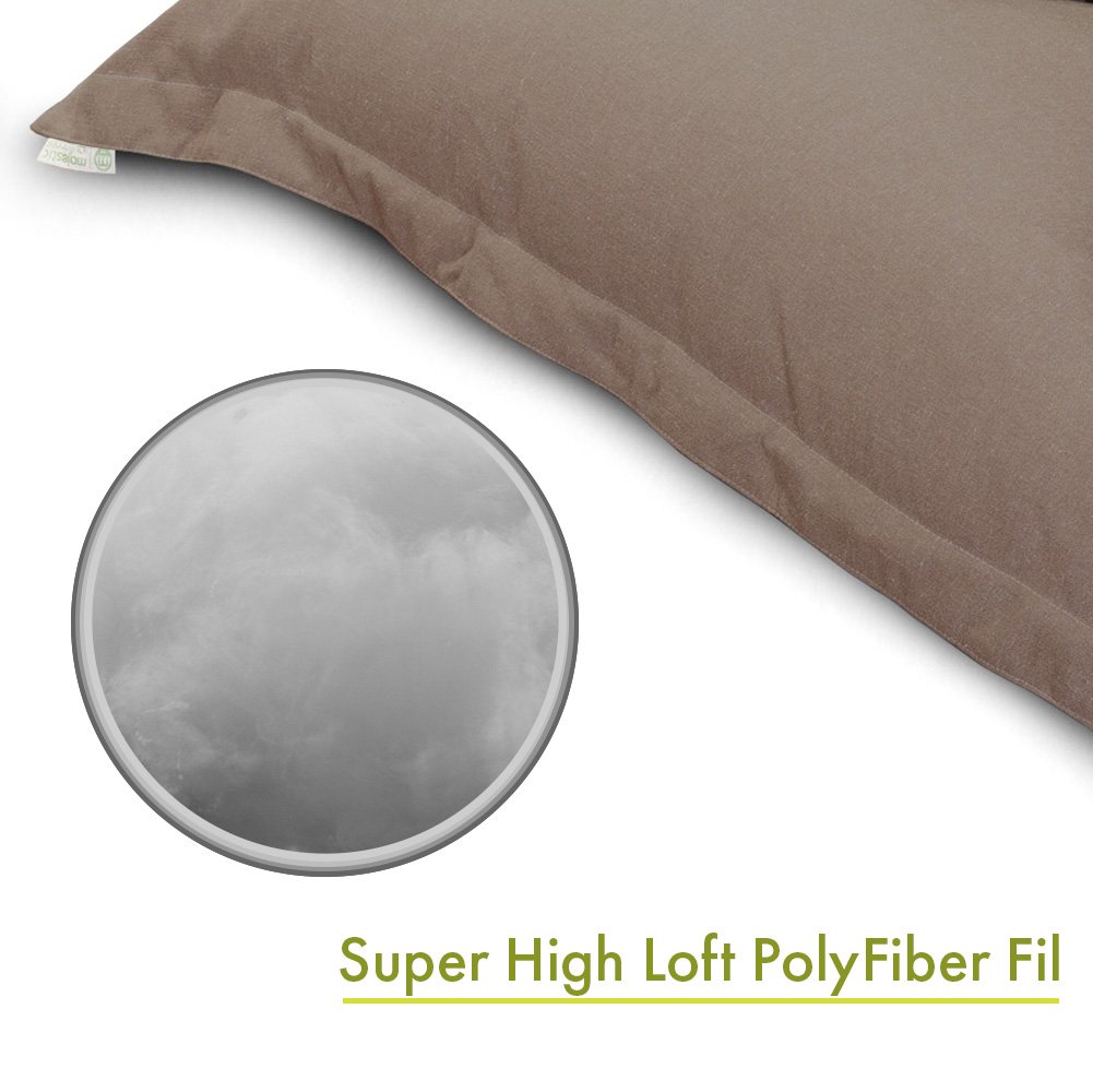 Majestic Home Goods Villa Floor Pillow with Pearl Accents - Soft & Stylish Floor Cushion for Living Room, Bedroom, or Nursery - Perfect for Lounging, Meditation & Cozy Seating
