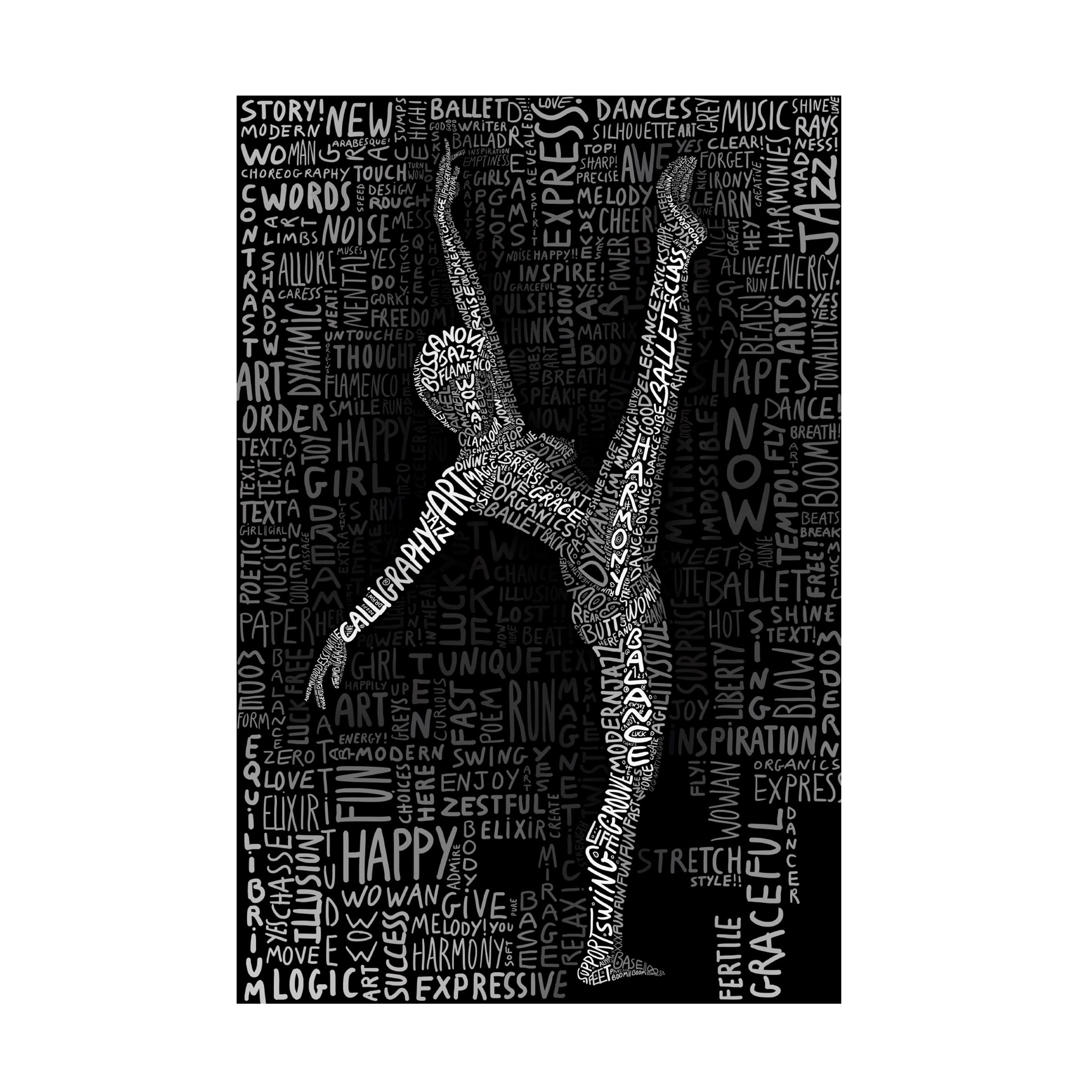 Ben Heine 'Dancer' Canvas Wall Art Print - Modern Home Decor for Living Room, Bedroom & Office - Trademark Fine Art Collection