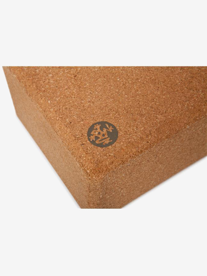 Manduka Cork Yoga Block - Eco-Friendly & Non-Slip Yoga Brick for Stability & Support - Perfect for Yoga, Pilates & Meditation Practice at Home or Studio